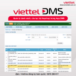 Quản lý danh sách, câu lạc bộ Keyshop trong App DMS