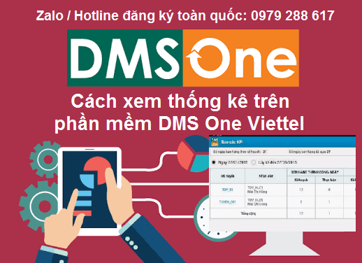 Cách xem thống kê trên phần mềm DMS One Viettel